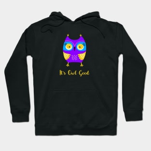 Cute Owl - It's Owl Good - It's All Good Hoodie